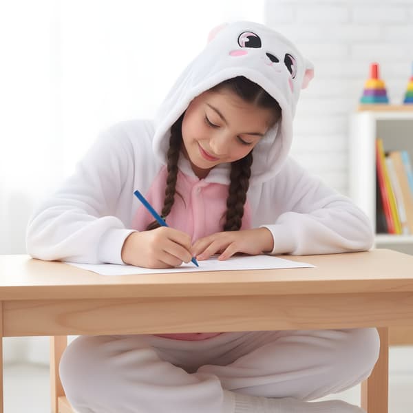 Kigurumi-pyjamas kanin barn 125-135 cm