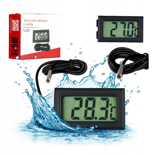 Digitalt elektronisk paneltermometer med LCD-sonde. Præcision -50 til 110