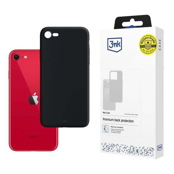 3mk Matt Case - Skal för Apple iPhone SE 2020 / 2022 (Svart)