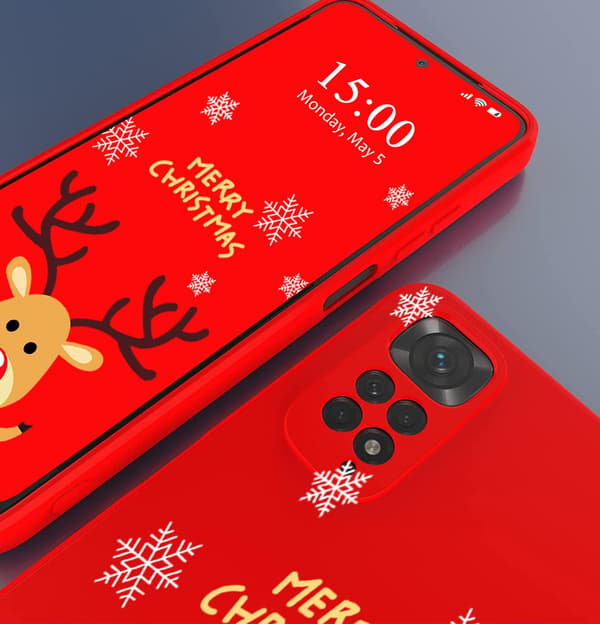 2+2X GLASFODRAL FÖR XIAOMI POCO X4 PRO 5G REINDEER RED