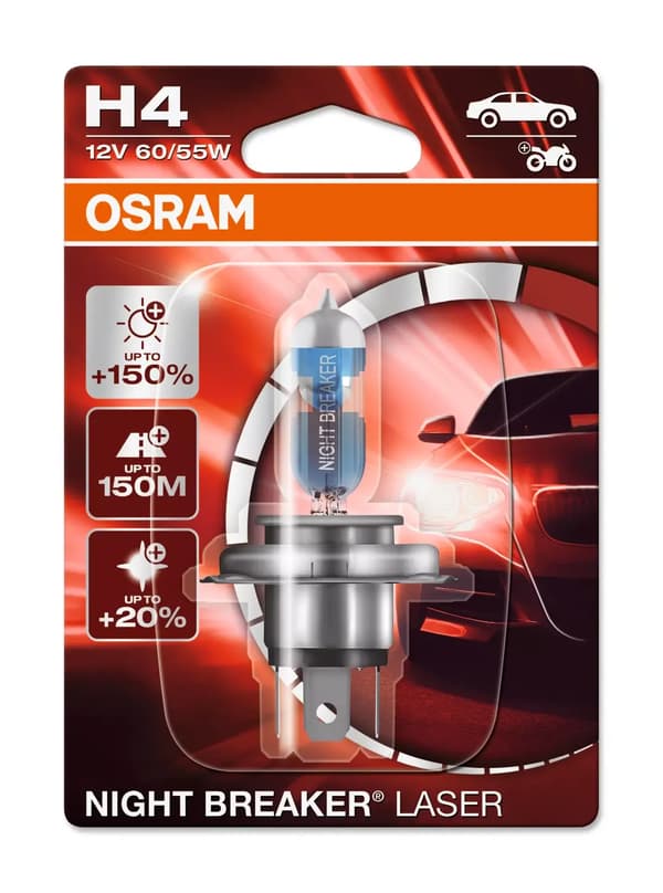 Osram Nat Bryder H4 NL 150% [BL1]
