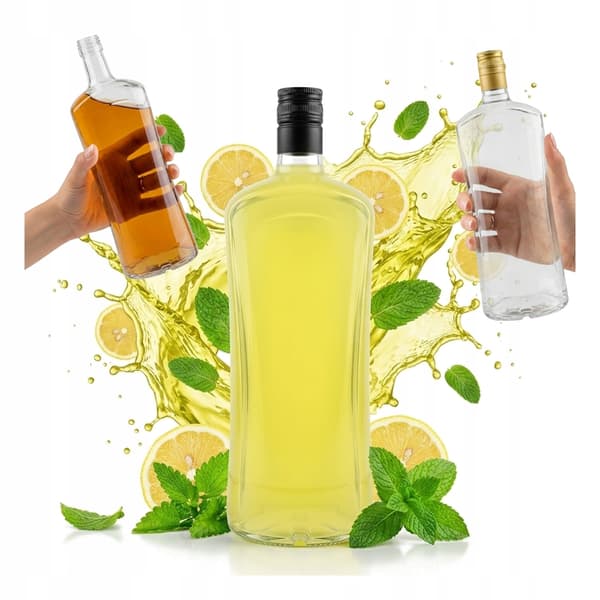 DIVA-pullo 1000 ml lasipullot Moonshine-viinille lahjamehu 1L