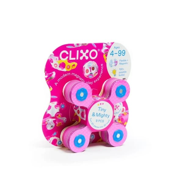Clixo Sparkle 9-delte skinnende magnetiske klodser - 4+