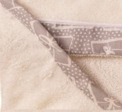 Badöverdrag för baby 100x100 BAMBUE creme