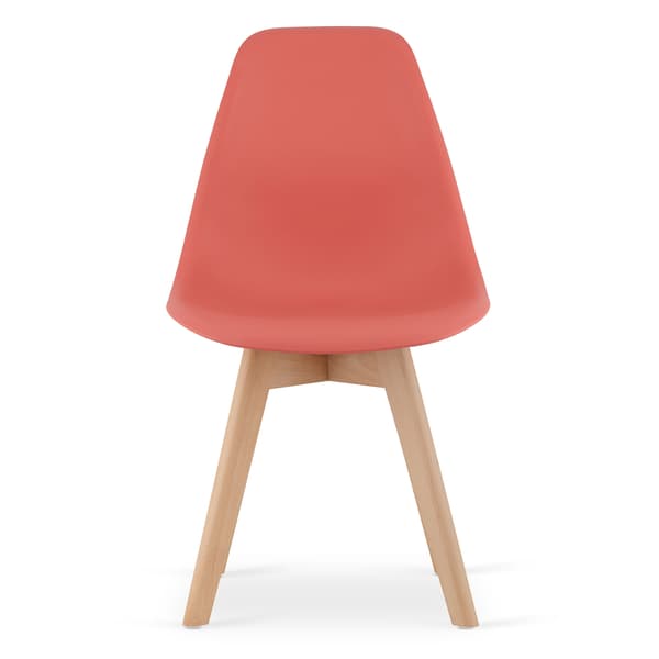KITO stol vermilion / naturlige ben x 4