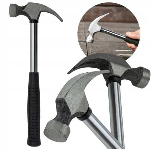 Stålskomagerhammer med metalhåndtag 25 cm