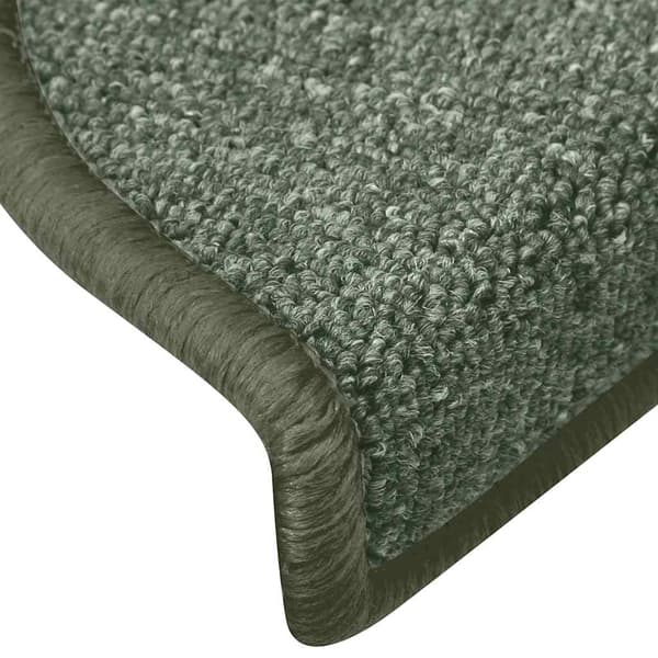 vidaXL trappemåtter 30 stk. mørkegrønne 65x24x4 cm