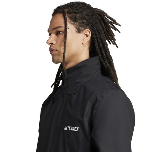 Herre adidas MULTI ESSENTIALS vandtæt jakke sort JM8692 r S