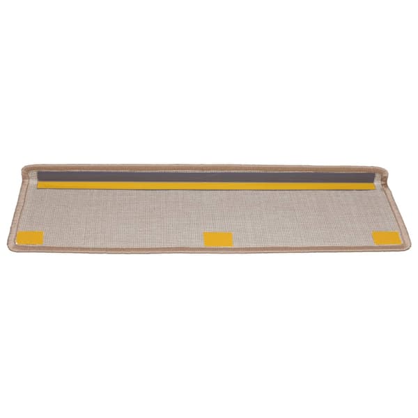 vidaXL Trappmattor 15 st 65x21x4 cm ljusbruna rektangulära kanter
