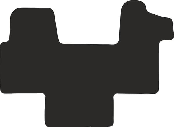 polyamid førermåtte til Renault Master II varevogn 2010- med gummibelægning