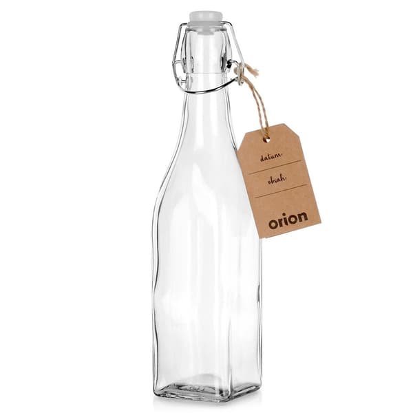 Glasflaske med klemme 530 ml