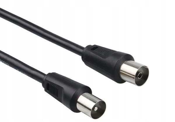 IEC-antennkabel 5m svart