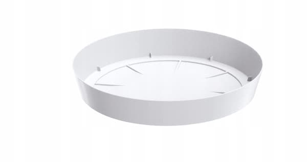 Lofly plast blomkruka fat 15,5 cm vit