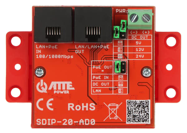 POE-nätadapter SDIP-20-AD0 ATTE