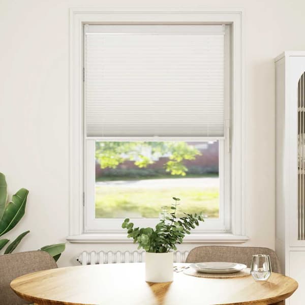 Plissegardin, hvid (80x100cm)