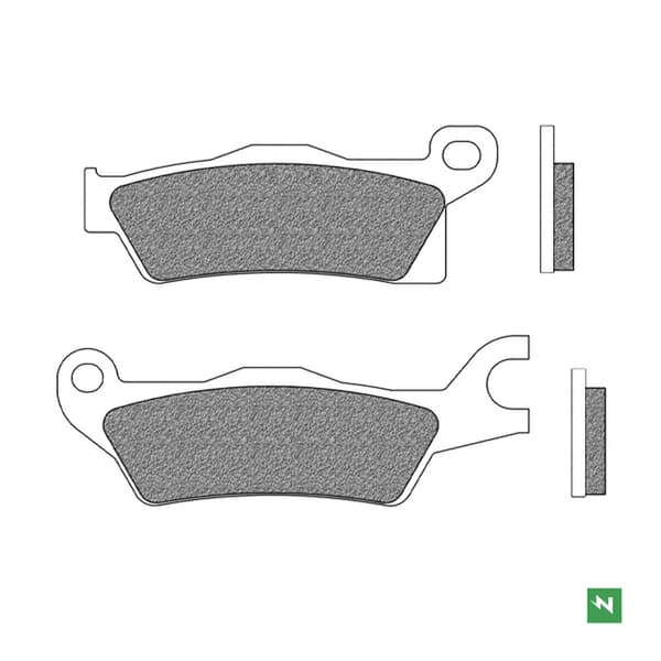 Newfren bremseklodser for og bag KH618 ATV sintering