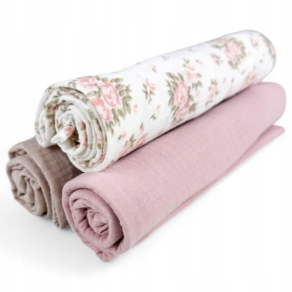 Plumeri Muslin Bleer Sæt med 3 Farver 70x70 cm