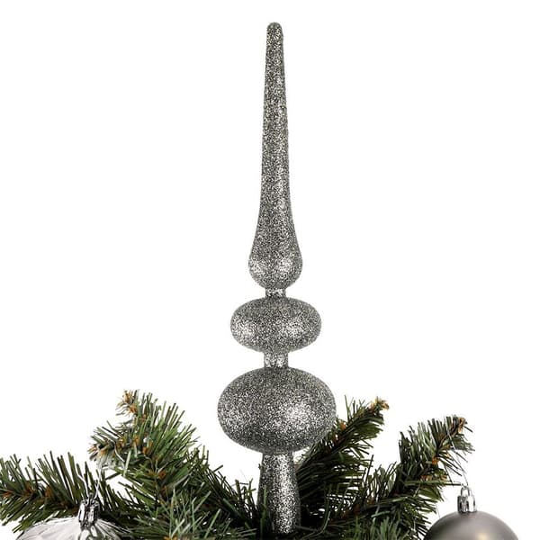 Sølv ubrydelige julekugler 19 stk.