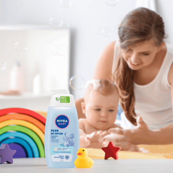 NIVEA BABY bademiddel blid rengøring 450 ml