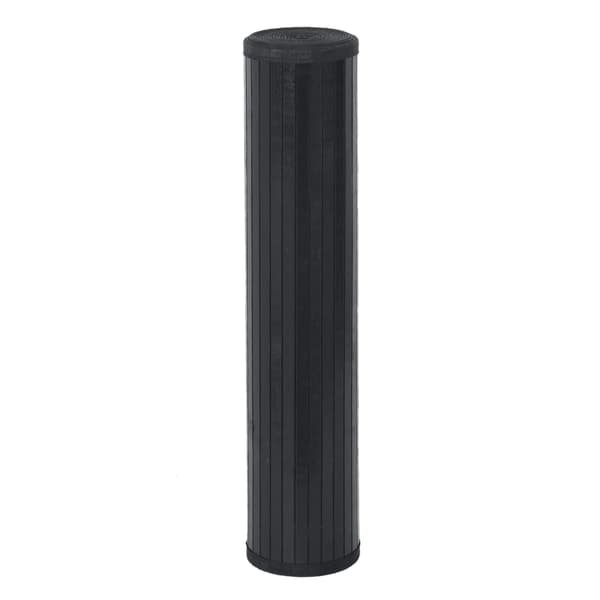 vidaXL Suorakulmainen matto, musta, 100x300 cm, bambu