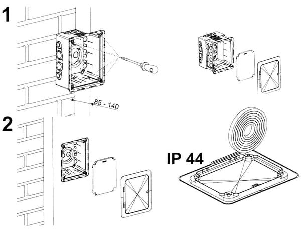 KUZ-VO-KB KOPOS LEDNINGSBOKSE TIL ISOLERING