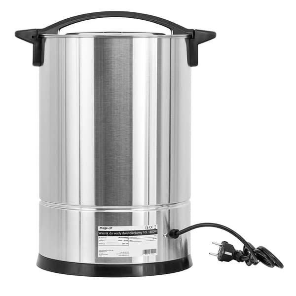 Mega-M vattenkokare dubbelväggig 10L 1800W