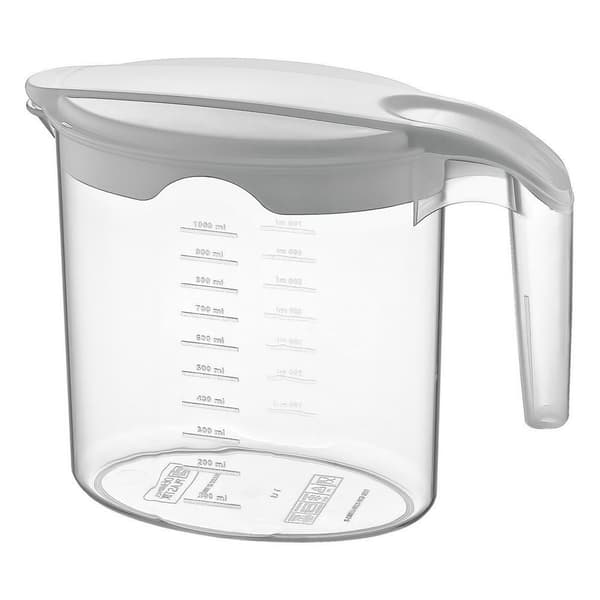 Muovikannu kannella 1 l