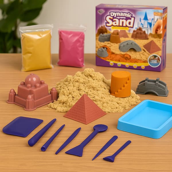 Kinetisk Sand Piastolina Sæt Borg Pyramide Forme Kreative Gør-det-selv
