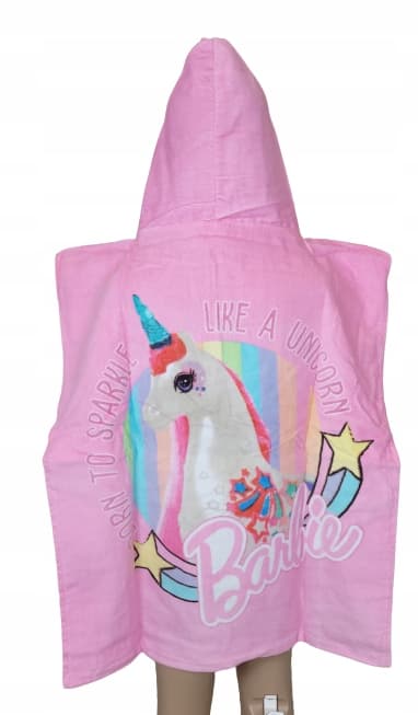 BARBIE Poncho HANDDUK 100% bomull PONCHO