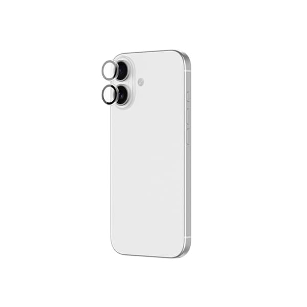 AMAZINGTHING Linse Glas til iPhone 17 med sort aluminiumsramme
