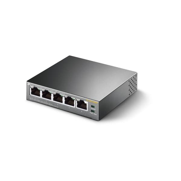 TP-Link TL-SG1005P Netværksswitch, 5 porte, PoE, Sort