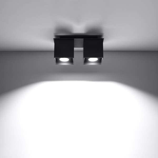 Loftlampe Delta 2 GU10 Sort Alu Lumilo 00.127.63