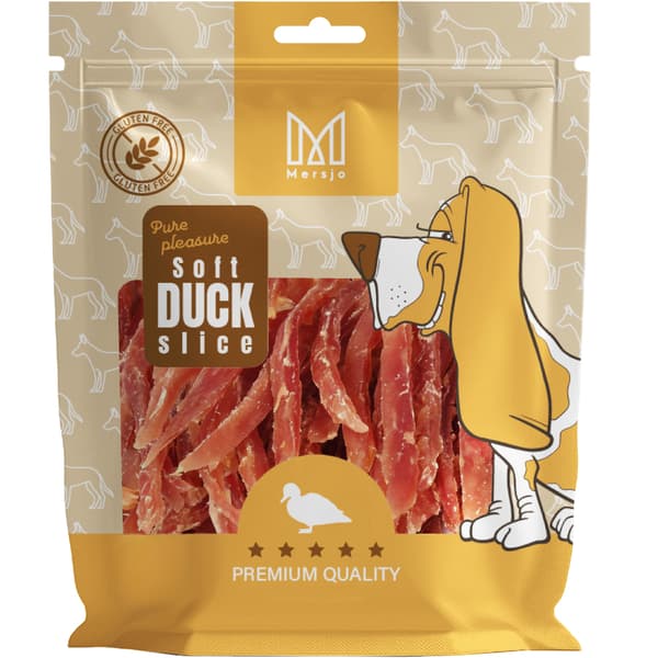 Hundgodis - Mjuka Mersjö-ankstrimlor 500g