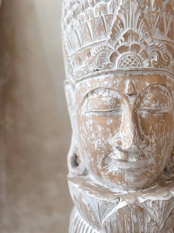 Træ Buddha Dekoration 110cm