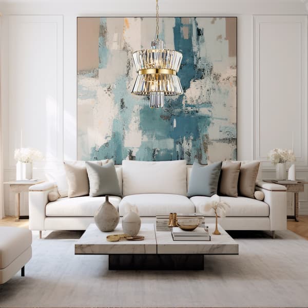 AURELIA CHANDELIER 8 E14 GULD MILAGRO ML0403