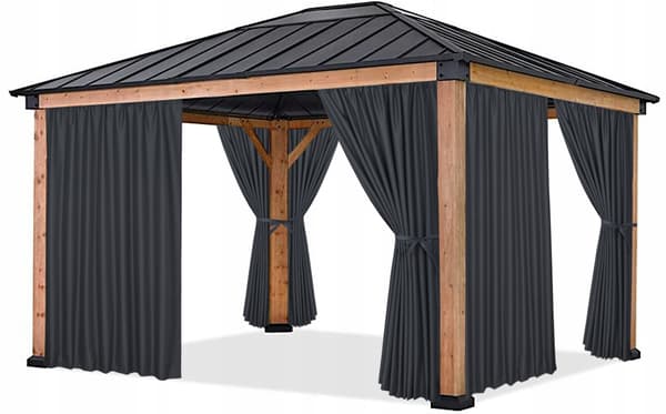 Terras- och trädgårdsgardin T 155x170 grafit