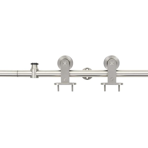 vidaXL Skjutdörrsfäste 183 cm stål silver