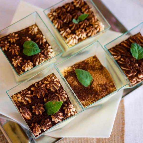 Dessertkopper til desserter, snacks 120 ml 6 stk.