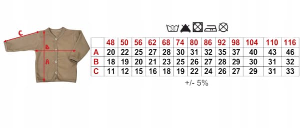 KAFTAN 68 T-SHIRT uknappet bluse til en NYFØDT HVID