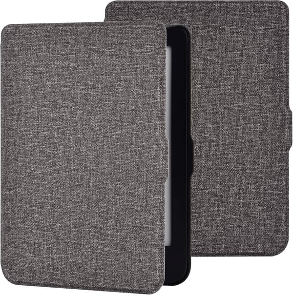 BOKLÄSARFODRAL FÖR KINDLE 10 GEN 2019 6" GRÅTT TYG ELEGANT