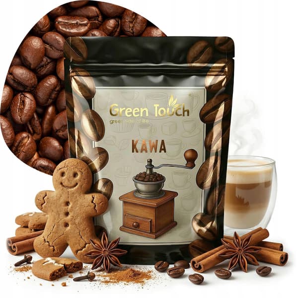 Hela bönor pepparkakskaffe julkryddad 200 g Green Touch