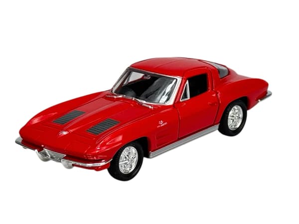 WELLY OLD TIMER 1963 CHEVROLET CORVETTE C2 RØD 1:34 43733
