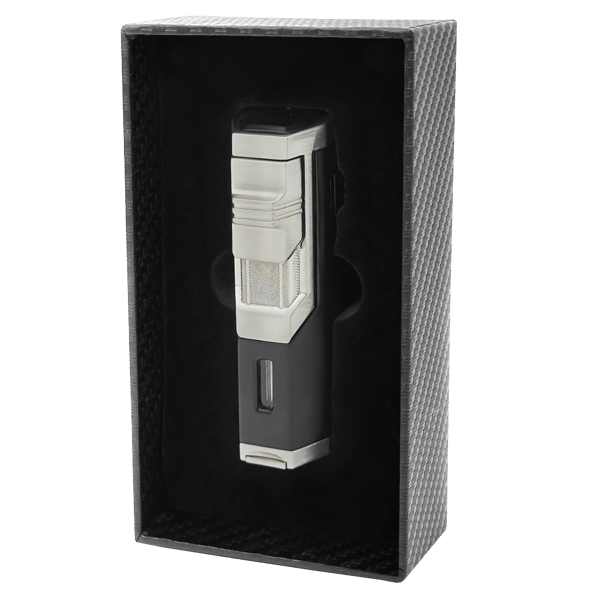 Ronson Chinook Sort 3 JET Cigar Puncher Lighter