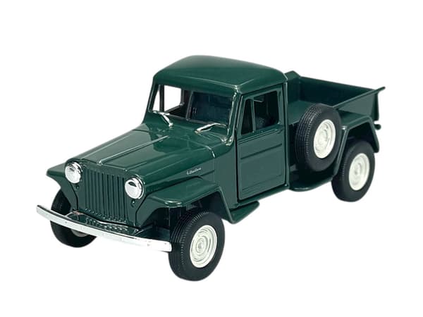 WELLY OLD TIMER 1947 JEEP WILLYS PICKUP GRØN 1:34 43822