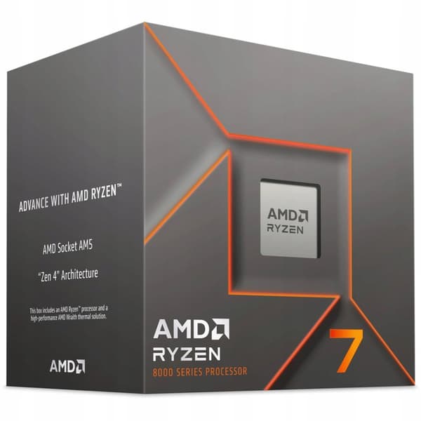 AMD Ryzen 7 8700F-processor, 8 kerner, 4,1 GHz, TDP 65 W