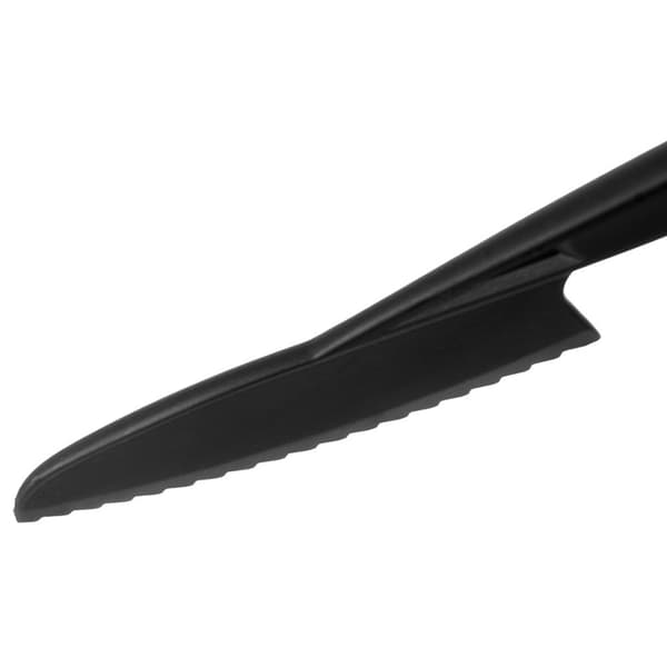 Sort takket kagekniv BLACKLINE 24,5 cm
