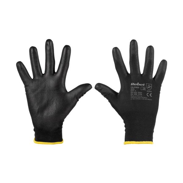 Arbets handskar CS-P002 polyuretan storlek 8 M (12 par)