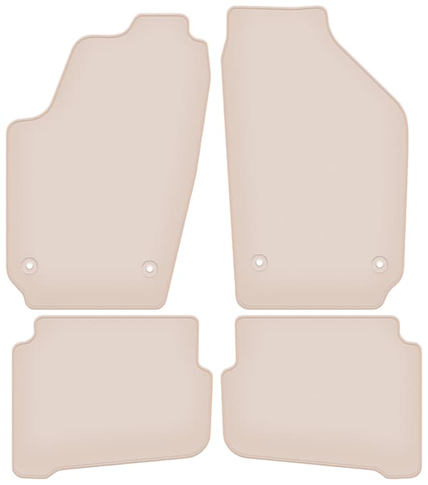 bilmattor PREMIUM beige för Volkswagen Fox hatchback 2005-2011