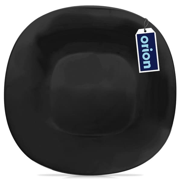 Spisetallerken flad glas sort LUNA 26,5 cm