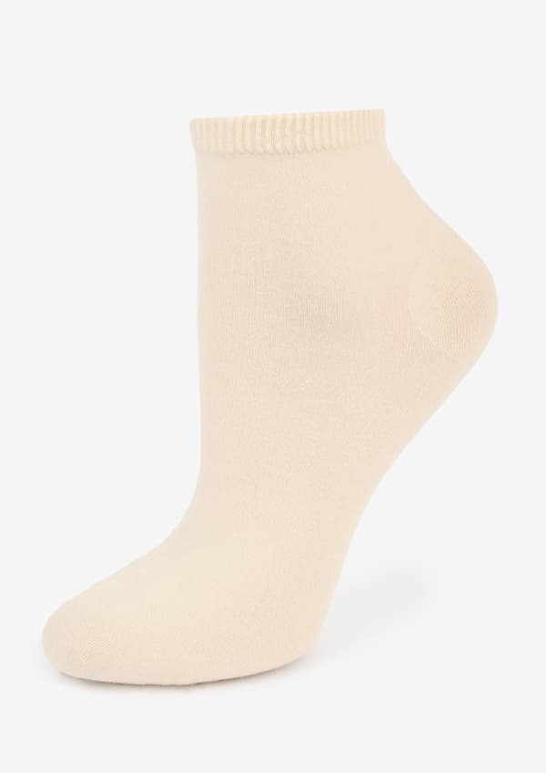 Damstrumpor bomull ecru låg Forte 58 b Marilyn one size
